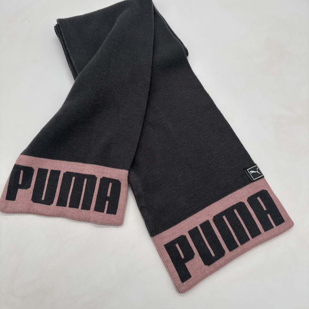 Puma 58" Scarf Gray And Pink